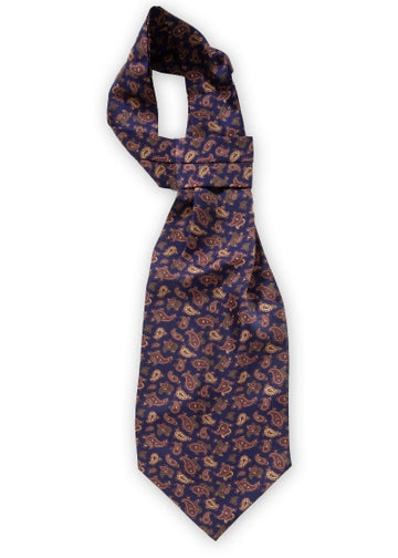 Ascot paisley plin de viață albastru ultramarin